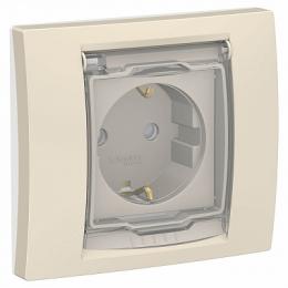 Изображение продукта Розетка Schneider Electric Unica New с/з со шторками 